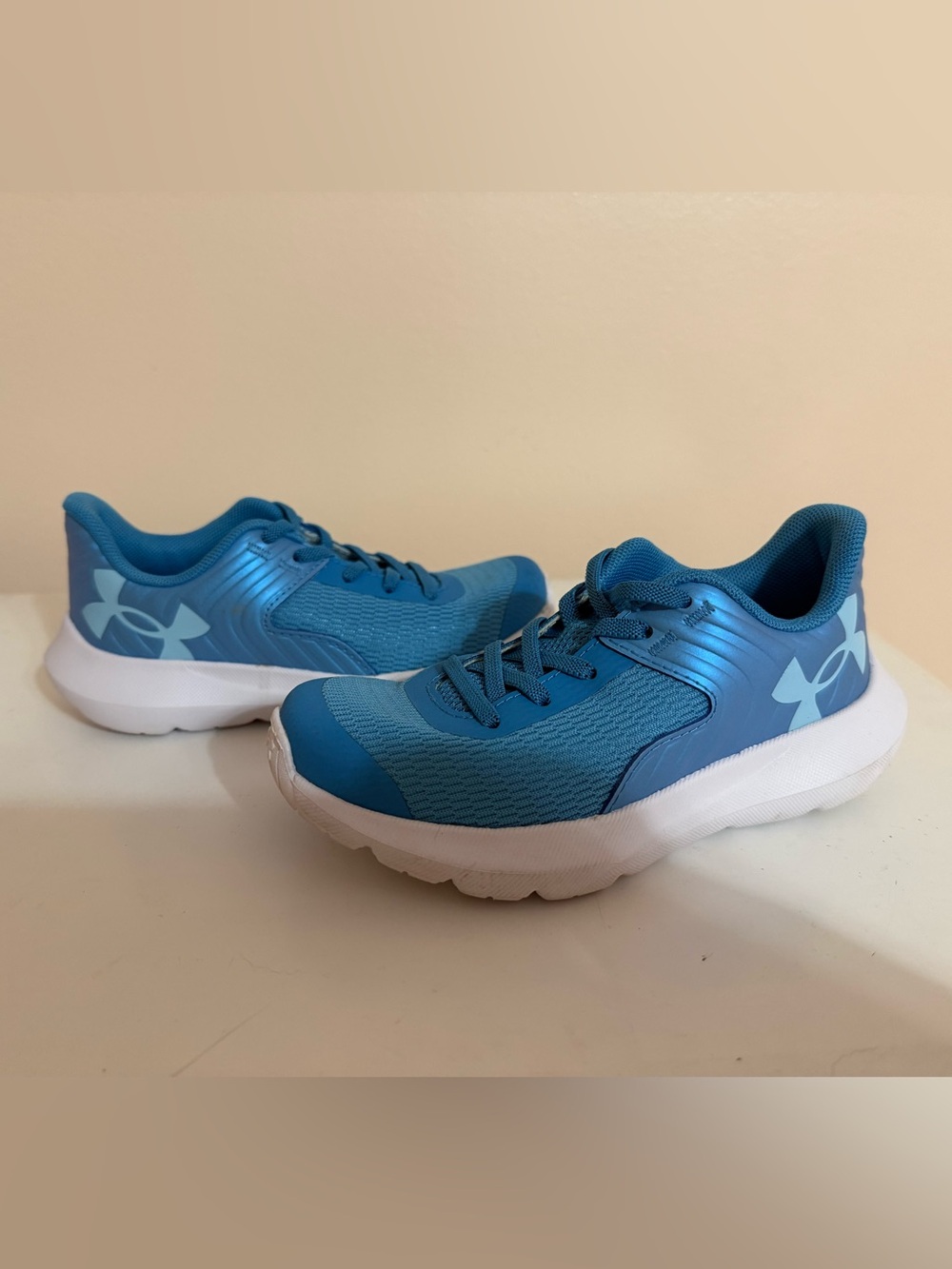 Under Armour Kids Teal-Blue Athletic Sneakers